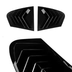 Gloss Black Rear Side Window Quarter Louver Cover for BMW 5-Series Sedan (2018–2023)