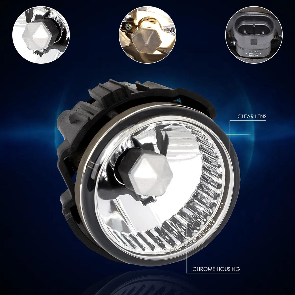 Headlight Lamps for Dodge Charger (2006–2010) Black Housing Clear Lens