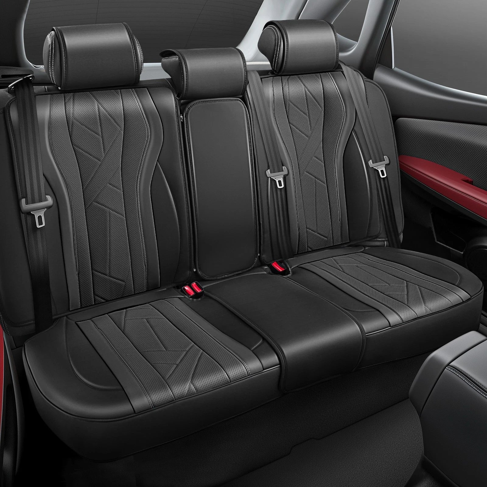 Set of 4 Universal Touring Series Seat Covers for Car SUV Black