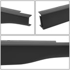 Set of 2 Textured Rectangle Convex Side View Mirrors for UTV