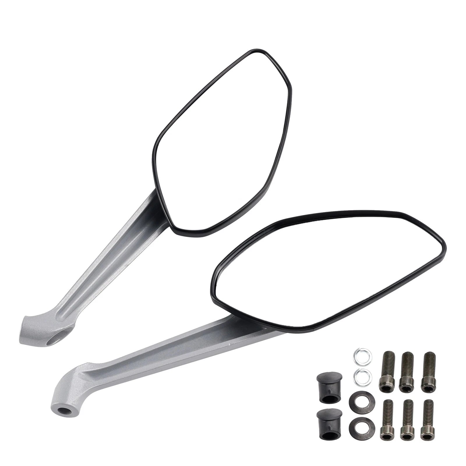Black Pair Rear View Mirrors for Ducati Monster 797 821 1200 S (2014–2017)