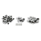 75X Chrome Engine Bolt Caps for Harley Touring Road King Street Glide (07-16)