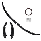 Front Bumper Lip Spoiler for BMW 5 Series G30 M Sport (2017–2020) Glossy Black