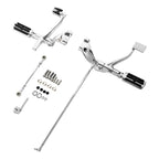 Chrome Forward Control Pegs Linkage Levers for Harley Sportster (2004–2013)