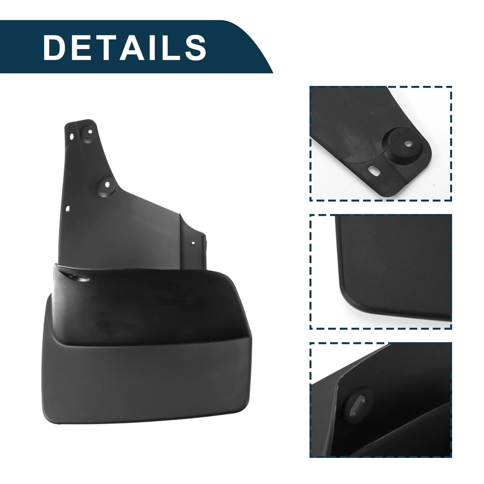 Set of 4 Mud Flaps Splash Guards for Toyota Land Cruiser LC100 (1998–2007)
