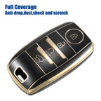 TPU Key Fob Case Cover for Kia Optima (2011–2020) 4 Button Black
