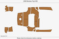 EVA Pads for Benetau Flyer 850 (2009) - Faux Teak Flooring Mats