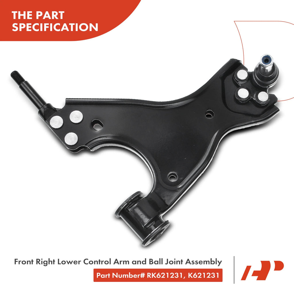 Set of 4 Front Lower Control Arms & Ball Joints for Chevy Traverse (2009–2023)