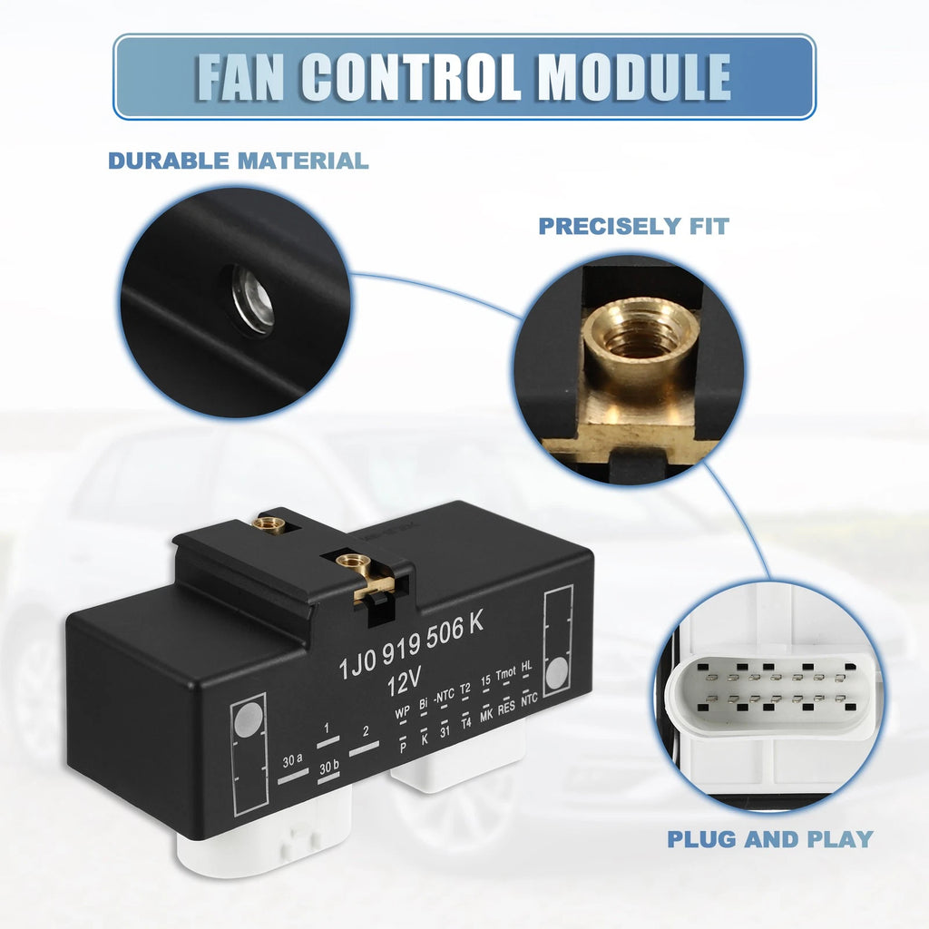 Radiator Fan Control Module for Volkswagen Beetle (2000–2010) 1J0919506K