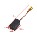 Set of 20 Carbon Brushes for Angle Grinder