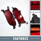 LED Rear Bumper Reflector Turn Signal Brake Light for Mazda CX-3 (2016–2017)