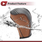 Gear Shift Knob Cover for Mazda CX-5 (2012–2023) Brown Faux Leather