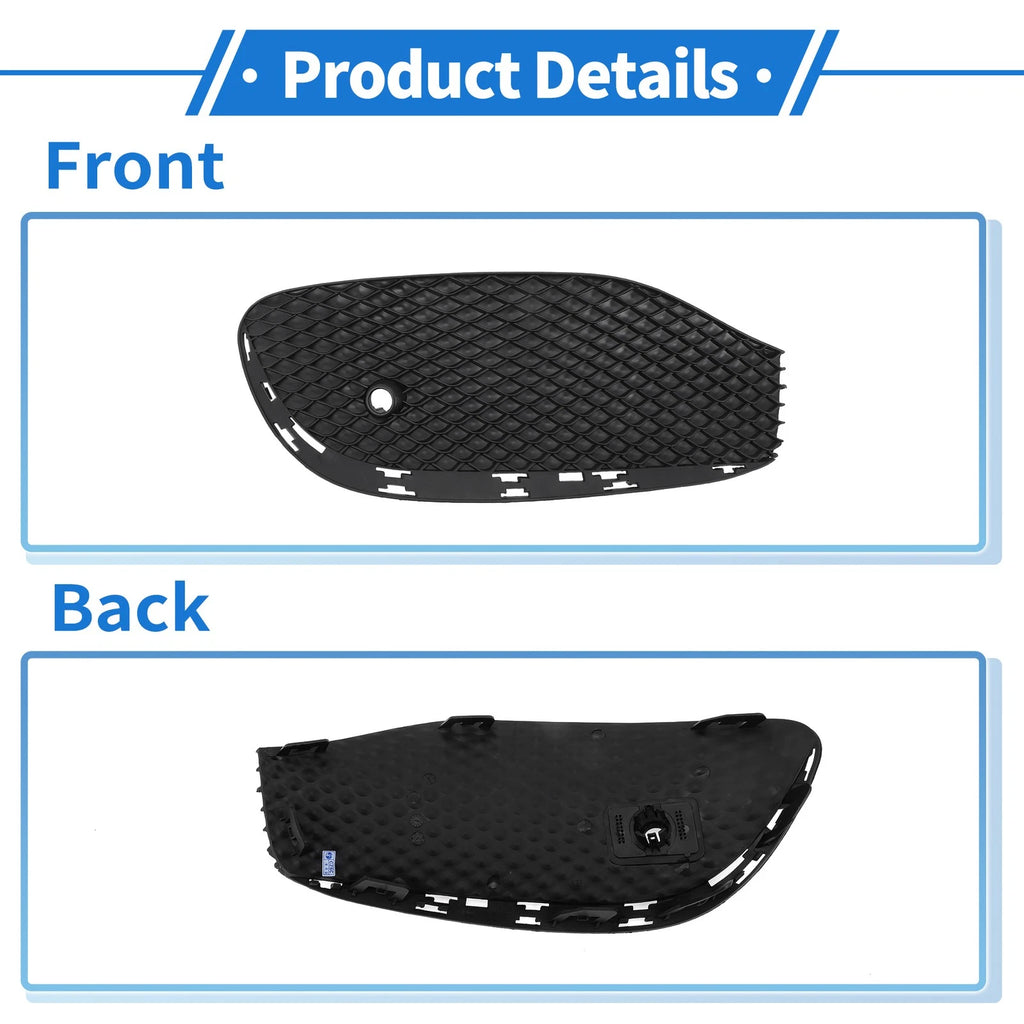 1 Pc Fog Light Grill for Mercedes-Benz (2014–2018) No. 2138851122 Black