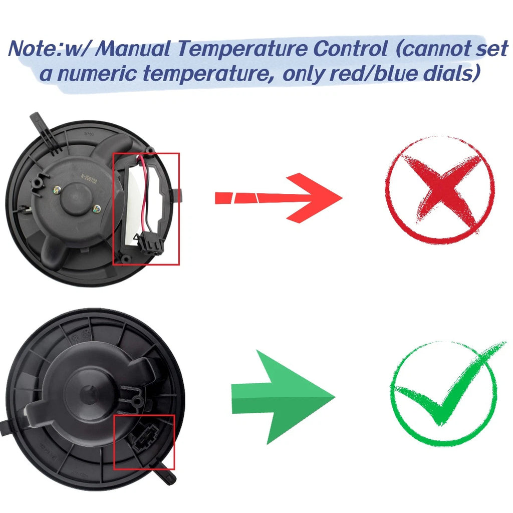 HVAC Heater Blower Motor Fan for Volkswagen Jetta (2005–2018) & Audi A3 (2006–2013) 700182