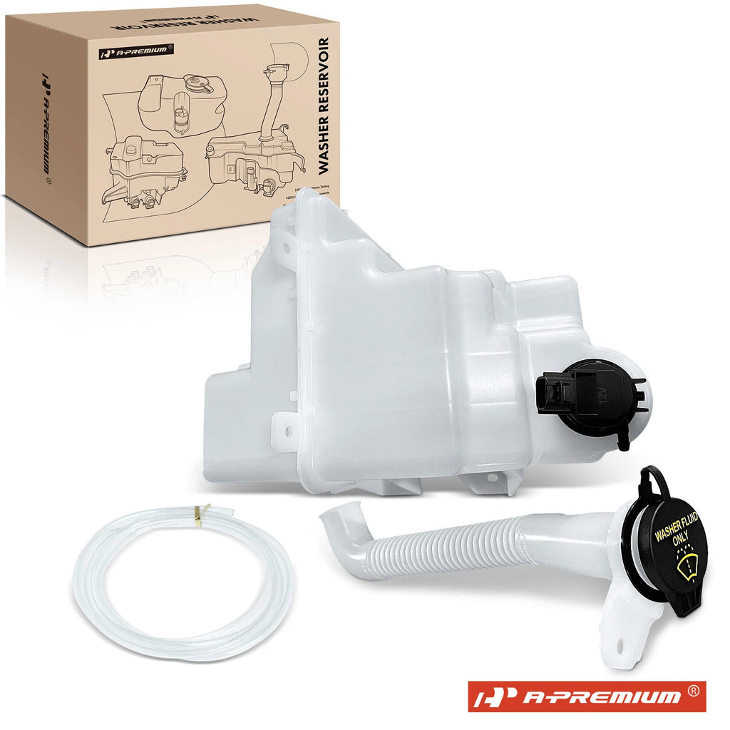 Windshield Washer Reservoir with Cap & Pump for Ford Fusion (2010–2012)