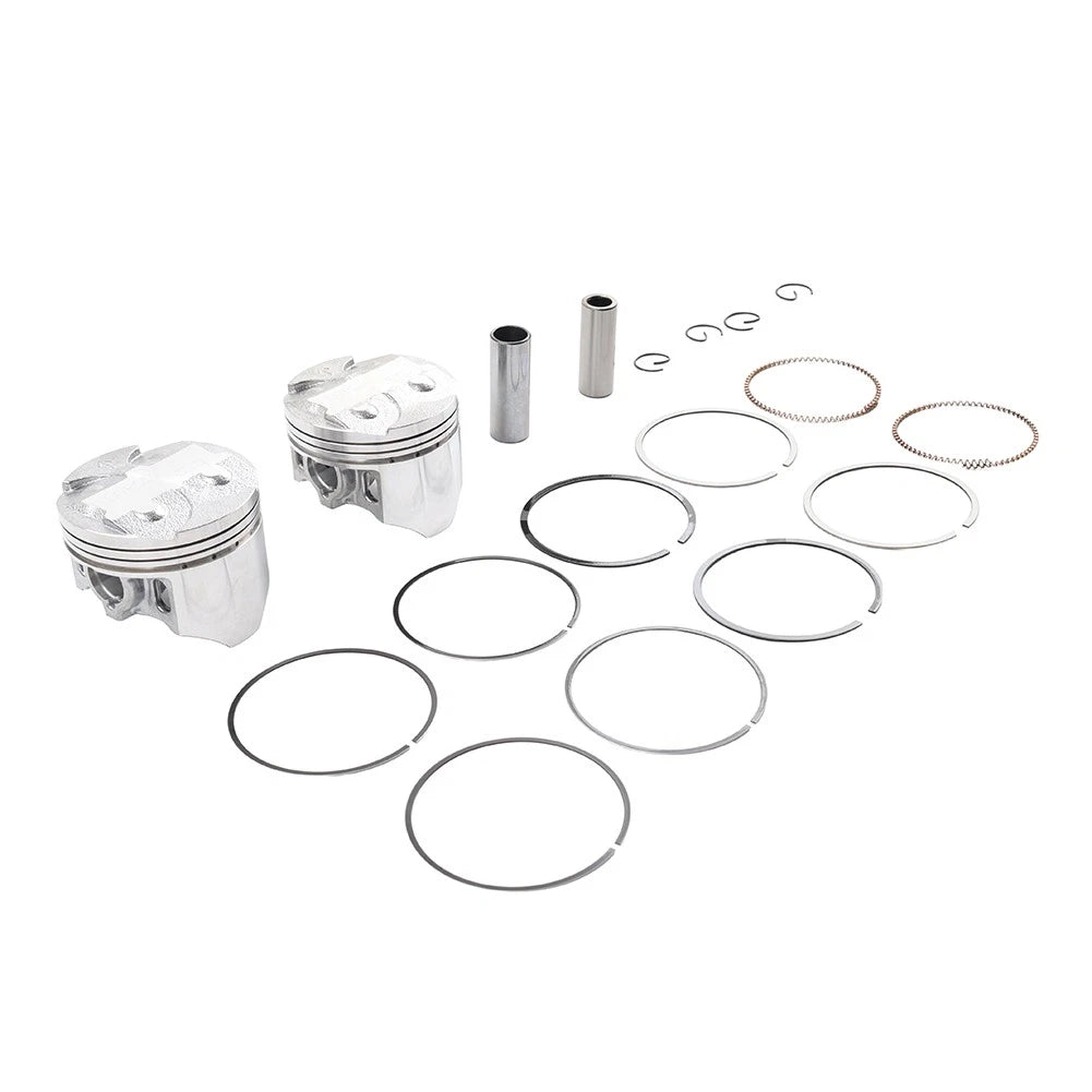 2X 62mm Piston Ring Kit for Kawasaki Ninja 250 (1986–2007) GPX 250R ZZR 250
