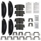 8pcs Ceramic Brake Pads Kit for Dodge Challenger (2009–2023), Avenger (2014)