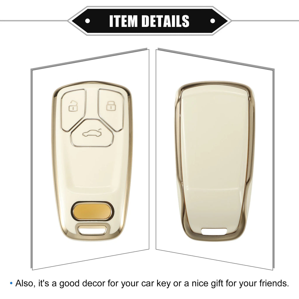 Set of 1 Key Fob Cover for Audi A5 Q5 S4 (2017–2020) - White