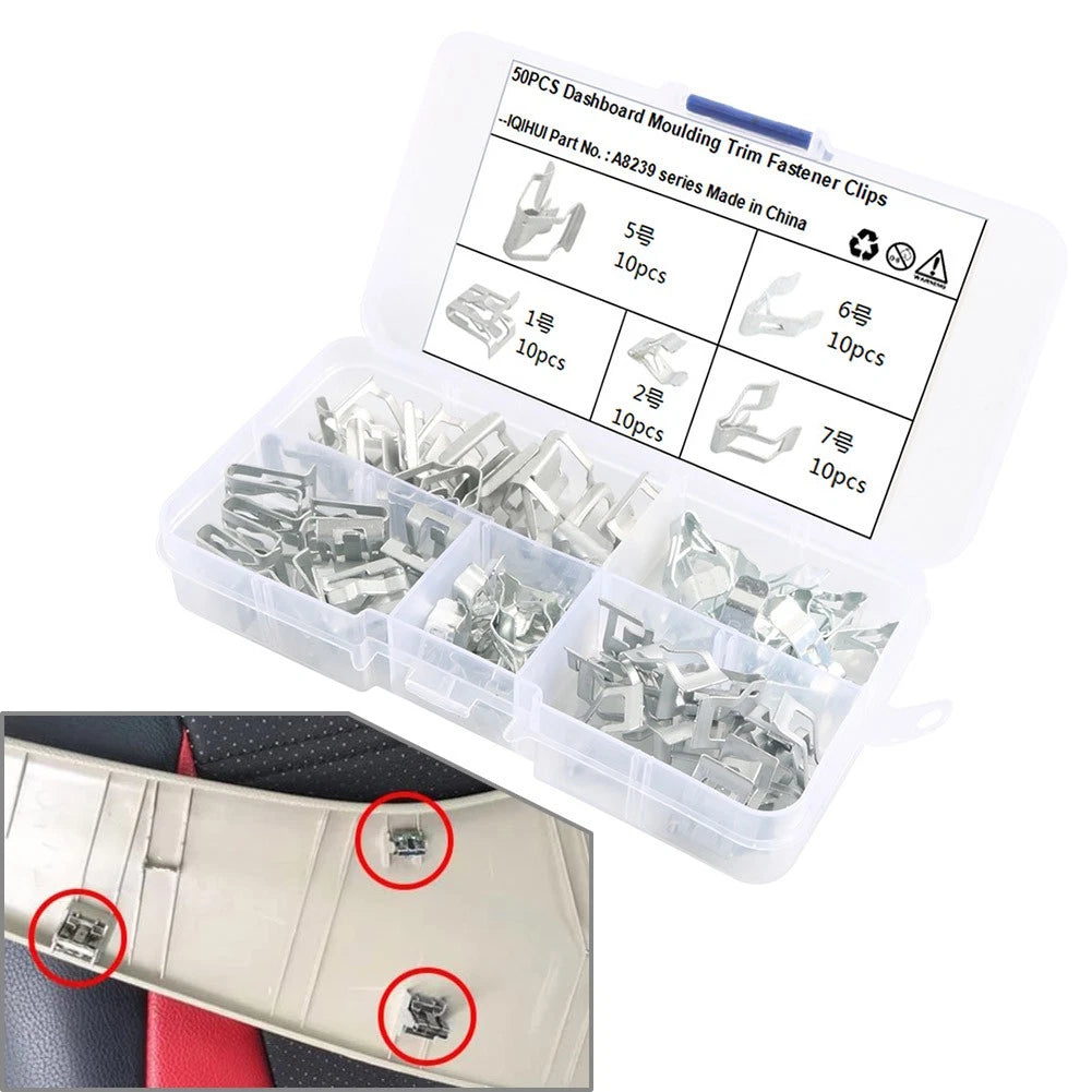 Set of 4 Interior Trim Console Dashboard Moulding Fastener Clips for