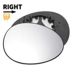 Right Side Heated White Mirror Glass for BMW Mini R55 R56 R57 (2006–2015)