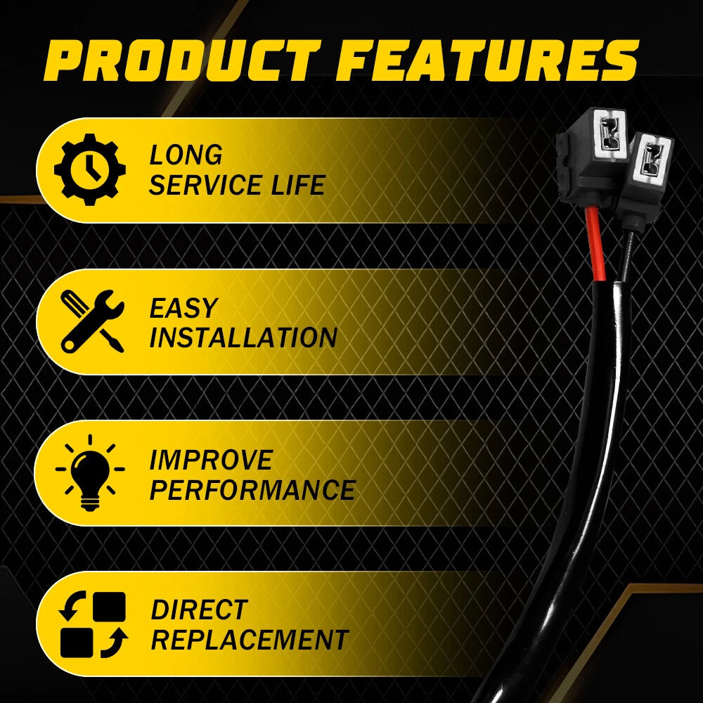 H11 to H1 Headlight Low Beam Adapter Connector Plug for Vehicles