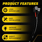H11 to H1 Headlight Low Beam Adapter Connector Plug for Vehicles