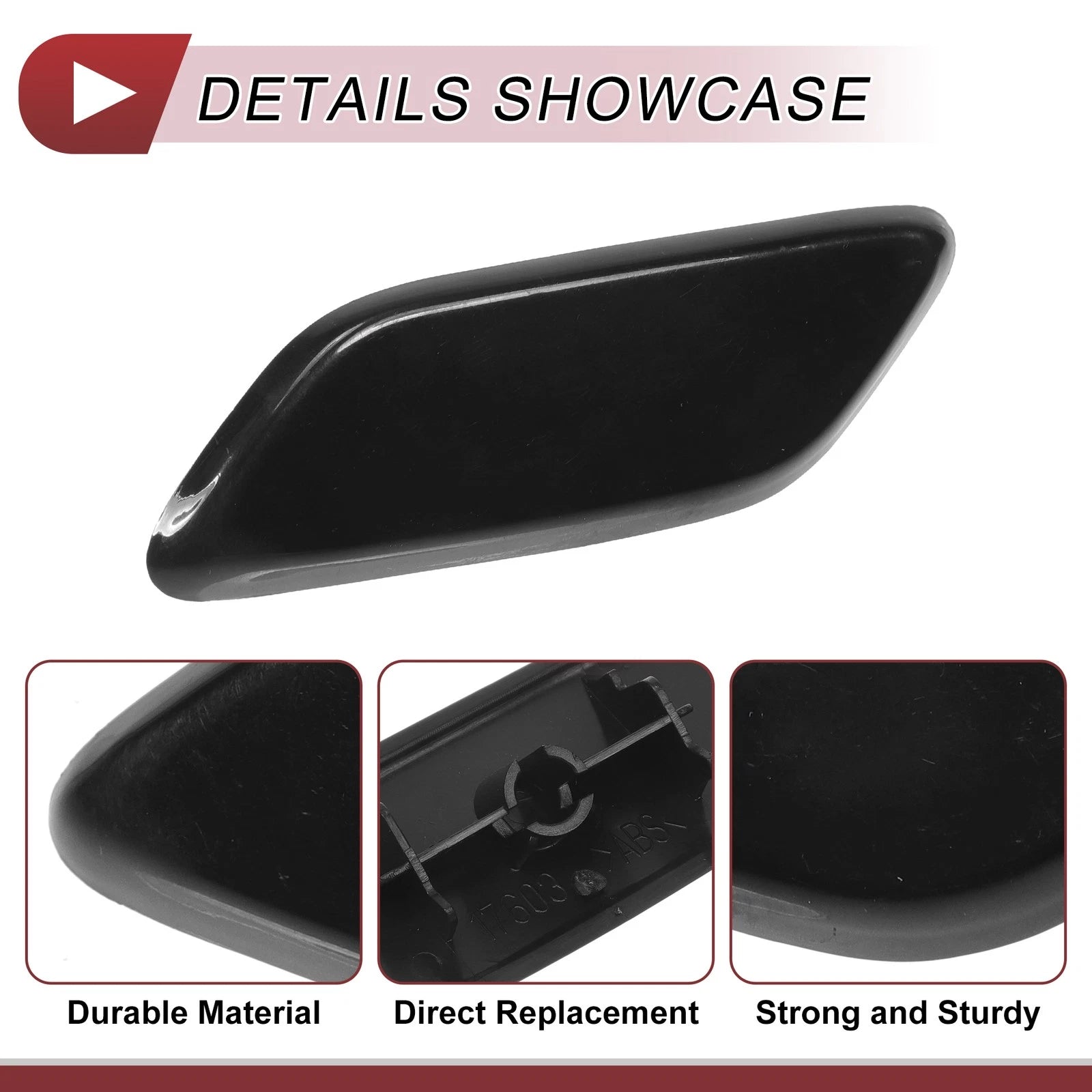 Front Left Washer Nozzle Cover Cap for Honda CR-V (2009–2011) Unpainted
