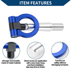 Tow Hook Ring for Mitsubishi Lancer Evolution (1 pcs, 23.5cm, Blue)