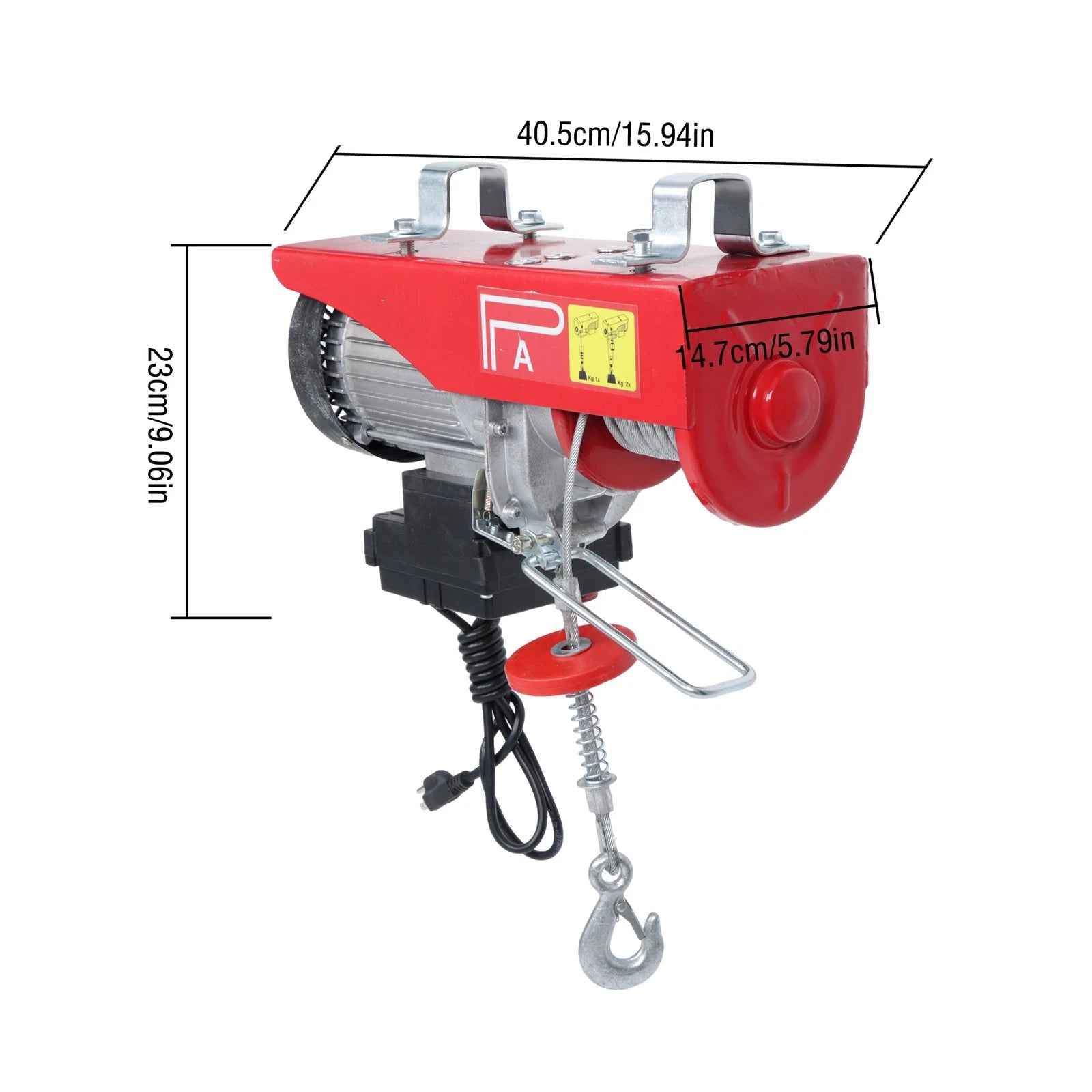 Wireless Remote Control Electric Hoist Crane Winch for Various Models (1760 lbs)
