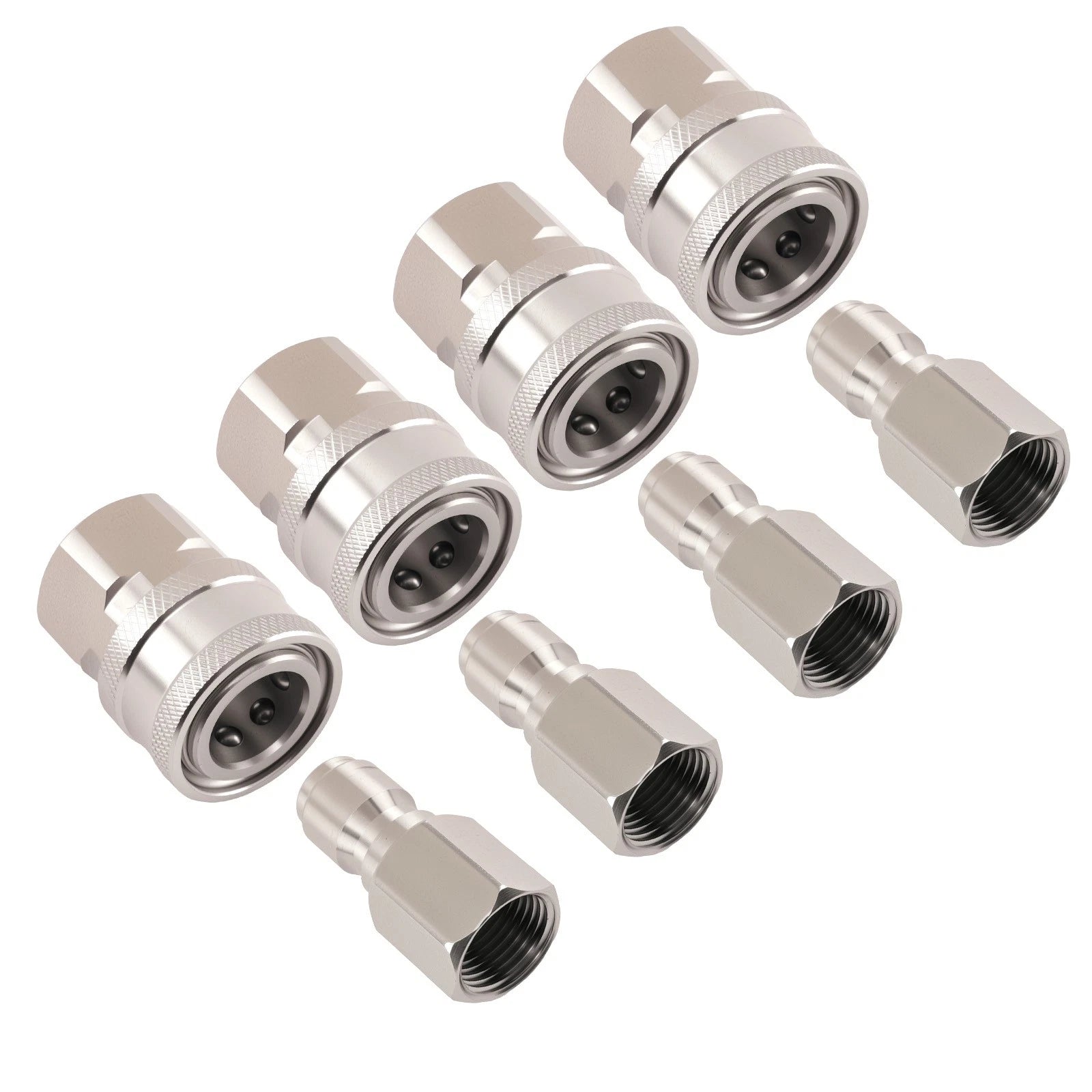 Set of 4 Quick Pressure Washer Adapters for Telescoping Wand