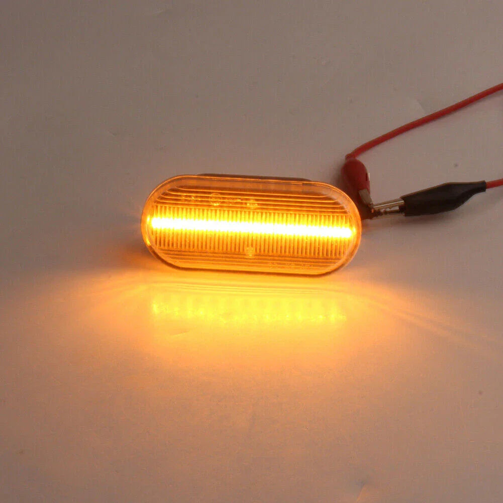 LED Side Marker Lights for Volkswagen VW Bora Golf 3 4 Amber Clear