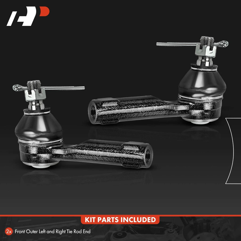 2X Front Outer Side Tie Rod End for Nissan Sentra 1998-1999