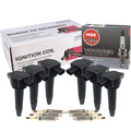 Set of 6 Ignition Coils & NGK V-Power Spark Plugs for Chrysler Dodge 2.7 V6 (2000–2010)