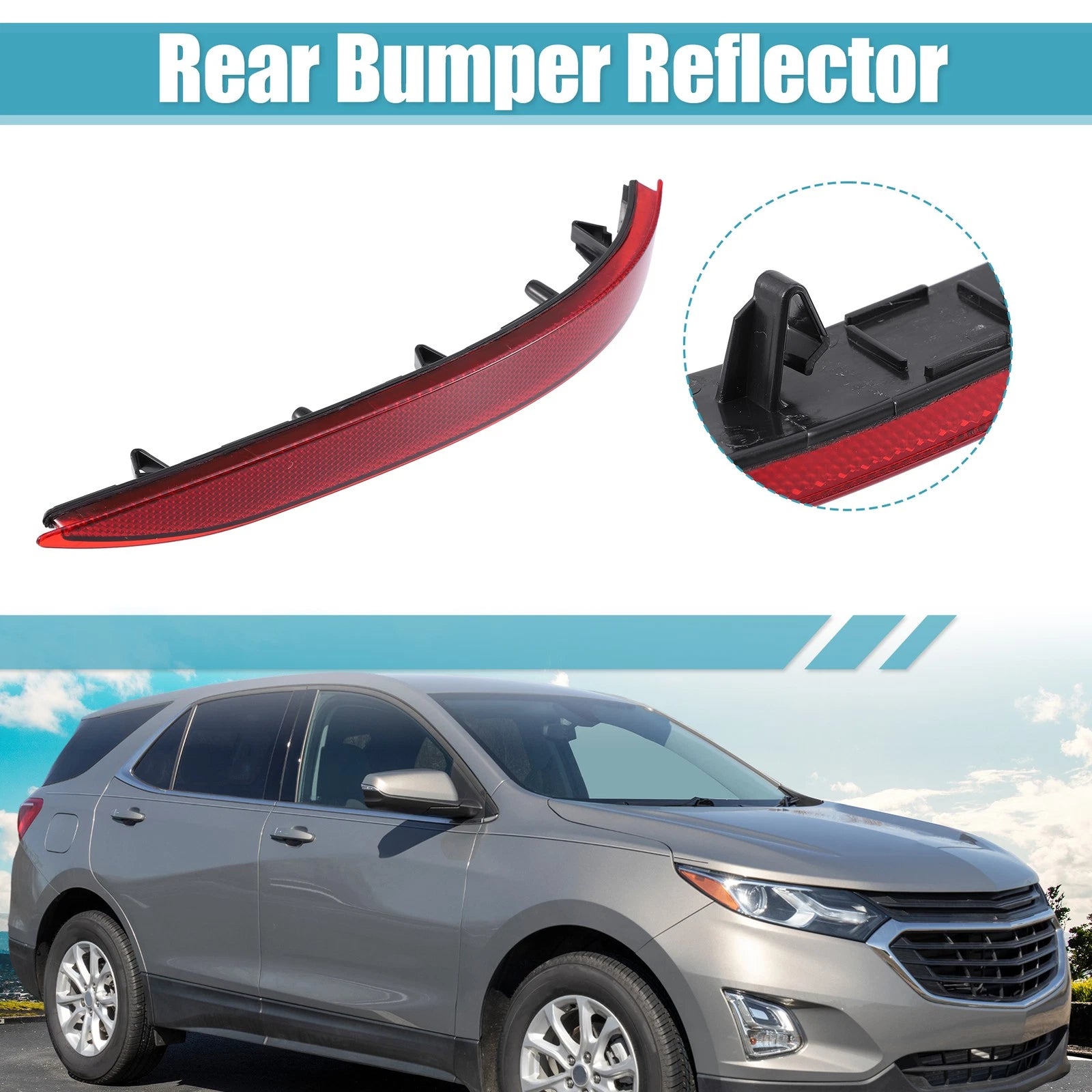 Right Side Rear Bumper Reflective Strip 84306359 for Chevrolet Equinox (2018–2022)