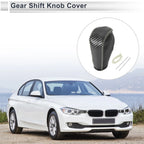 Shift Knob Cover Black Carbon Fiber Beige for BMW 3 Series (2004 - 2012)