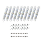 10X Universal White LED License Plate Light for Car SUV Truck RV