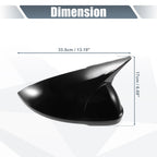 1 Pair Rearview Mirror Cover Overlay Gloss Black for Volkswagen Passat (2019–2023)