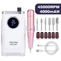 Nail Drill Machine 45000 RPM Rechargeable Lightweight for Extended Use