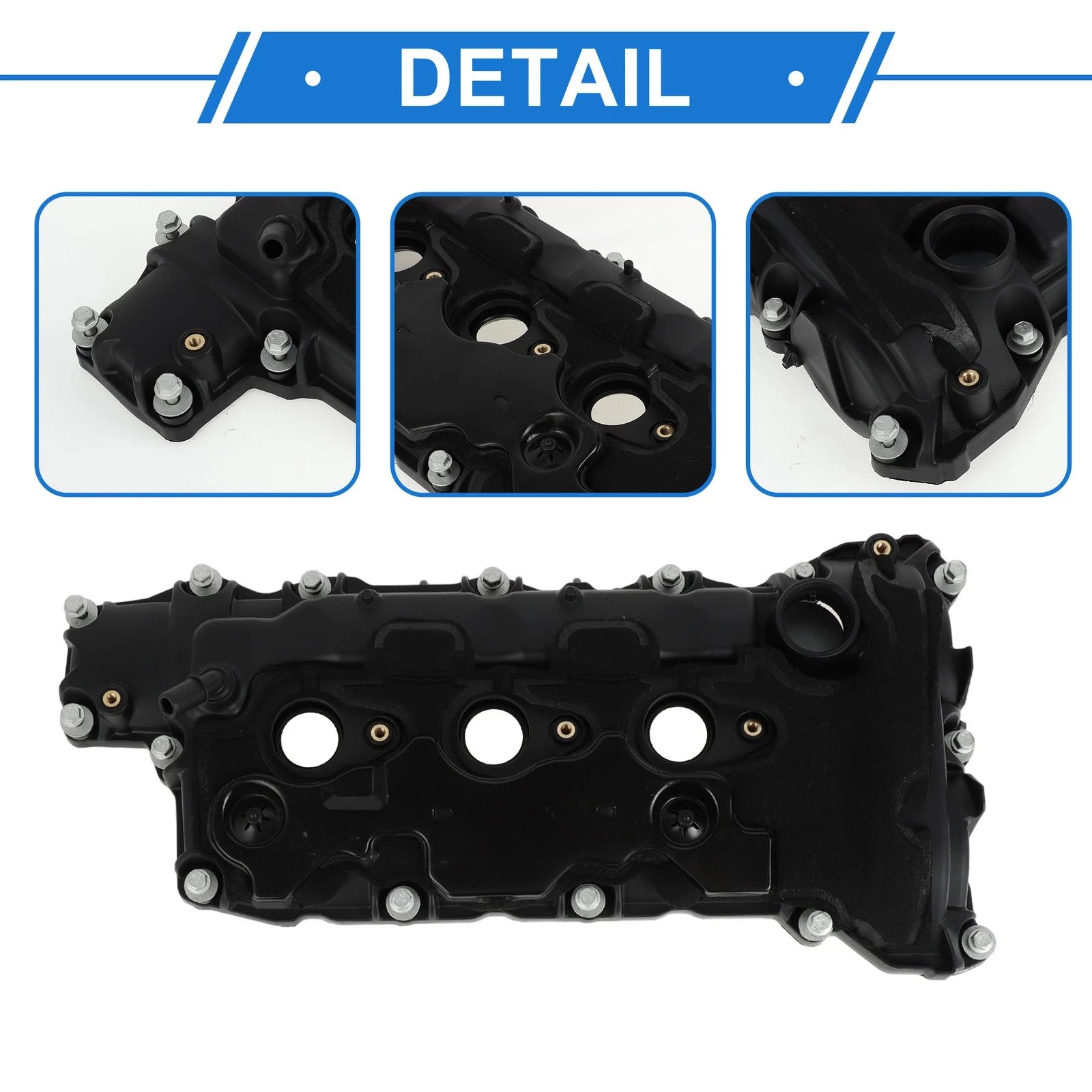 Left Engine Valve Cover w/ Gasket No. 12647772 for Chevrolet Camaro (2010–2012)
