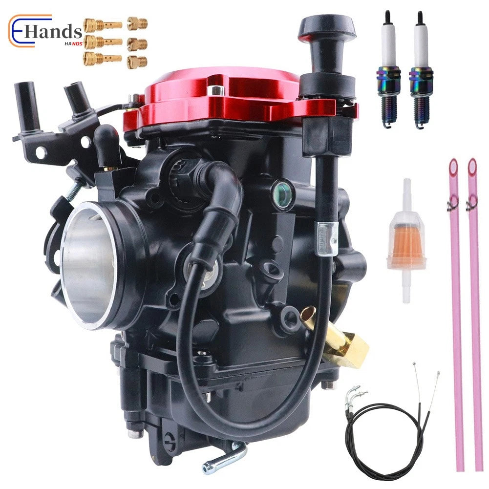Carburetor & 43" Throttle Cable for Harley Davidson Sportster 883 1200 (1988–2006)