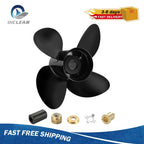 4-Blade Outboard Prop for Mercury 40-140HP (13 x 17, 15 Spline, RH) NO.48-8M8026590