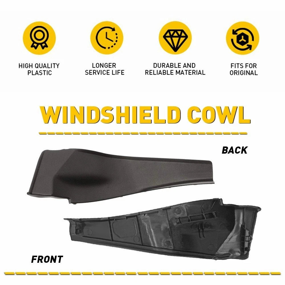 2X Windshield Wiper Cowl Extension Trim for Nissan Altima (2013–2015)