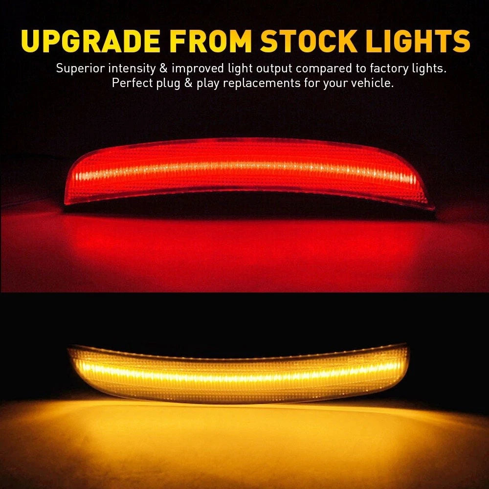 Smoked LED Side Marker Lights for Chrysler 300 300C 300S (2015–2023)