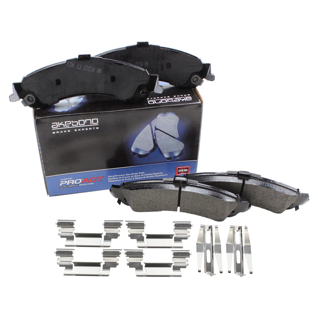 Set of 4 Akebono ProACT Rear Disc Brake Pads for GMC Yukon, Chevy Tahoe, Avalanche 1500 (2000–2023)