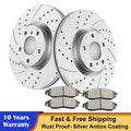 Front Drilled Brake Discs Rotors & Ceramic Pads for Infiniti G37 (2008–2013)