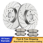 Front Drilled Brake Discs Rotors & Ceramic Pads for Infiniti G37 (2008–2013)