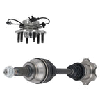Front CV Axle & Wheel Hub Bearing for Silverado Sierra Escalade (2007–2014)