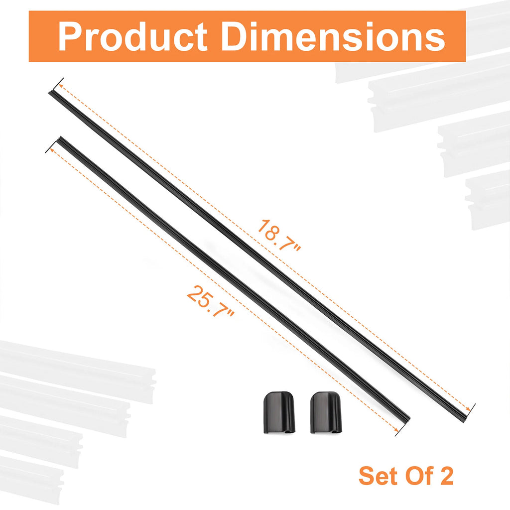 Set of 2 Front Windshield Wiper Blades for Volvo XC60 (2018–Present)