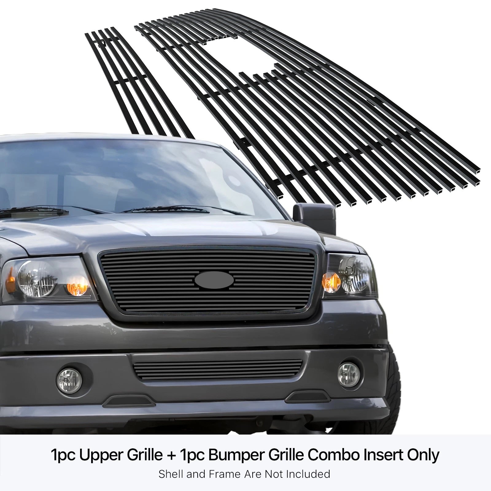 Honeycomb Black Billet Grille Insert for Ford F-150 (2006-2008)