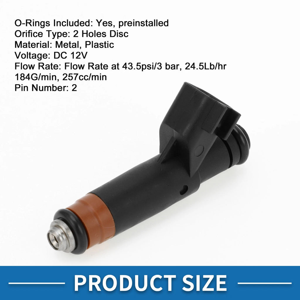 Fuel Injector No.4L8Z-9F593-AA for Ford Escape (2005–2008) 3.0L Black